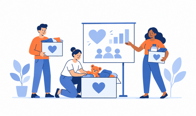 Illustration representing Community & Nonprofits social media content