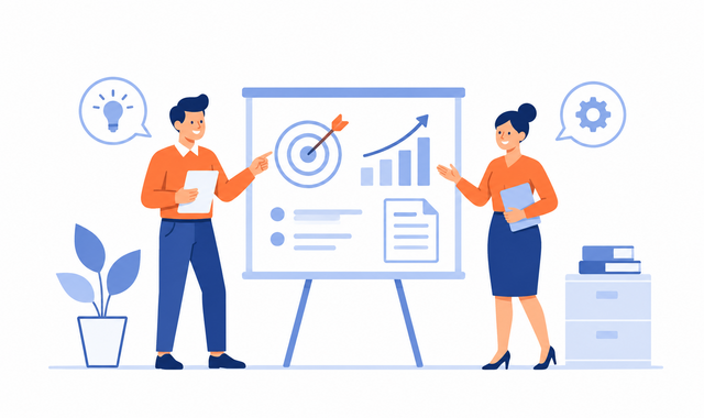 Illustration representing Professional Services social media content